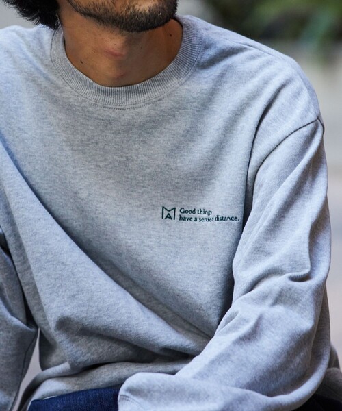 Firsthand(ファーストハンド)の「MA Firsthand/マ ファーストハンド FRENCH TERRY LOGO CREW SWEAT / フレンチテリーロゴスウェット / クルーネック(スウェット・メンズ・オフホワイト/グレー/ブラック/ネイビー・L/M)」の18枚目の写真