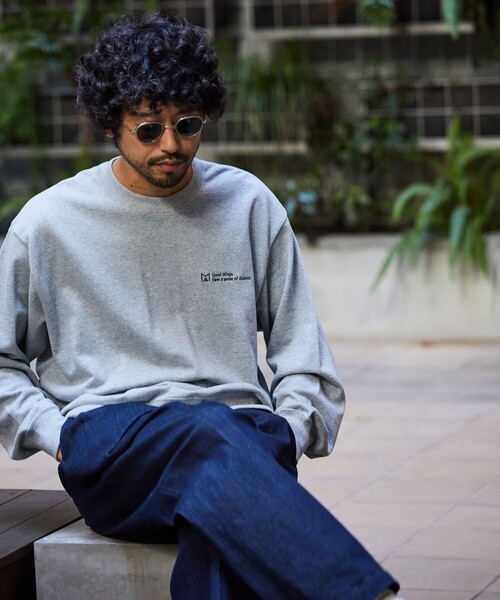 Firsthand(ファーストハンド)の「MA Firsthand/マ ファーストハンド FRENCH TERRY LOGO CREW SWEAT / フレンチテリーロゴスウェット / クルーネック(スウェット・メンズ・オフホワイト/グレー/ブラック/ネイビー・L/M)」の19枚目の写真