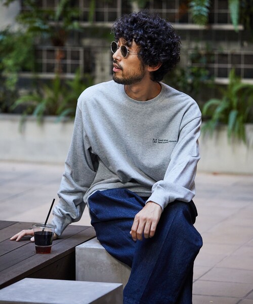 Firsthand(ファーストハンド)の「MA Firsthand/マ ファーストハンド FRENCH TERRY LOGO CREW SWEAT / フレンチテリーロゴスウェット / クルーネック(スウェット・メンズ・オフホワイト/グレー/ブラック/ネイビー・L/M)」の21枚目の写真