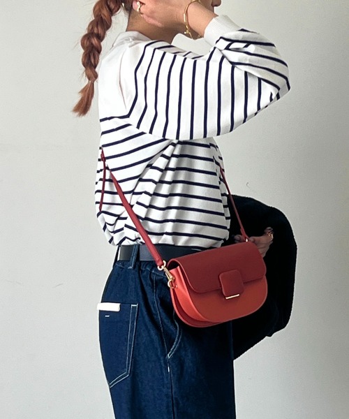 un dix cors(アンディコール)の「ストレッチヤーンボーダープルオーバー(ニット/セーター・レディース・アイボリー/グレイッシュベージュ/ブラック・FREE)」の5枚目の写真