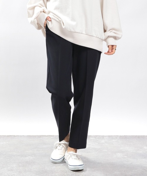 GLOBAL WORK Smile Seed Store（グローバルワーク スマイルシードストア）の「TRストレッチスリムテーパードパンツ/175891（その他パンツ・レディース・ブルー系その他/ブラック/杢グレー/ネイビー/イエロー系その他/ライトグレー・SMALL/MEDIUM/LARGE/X-LARGE）」の5枚目の写真