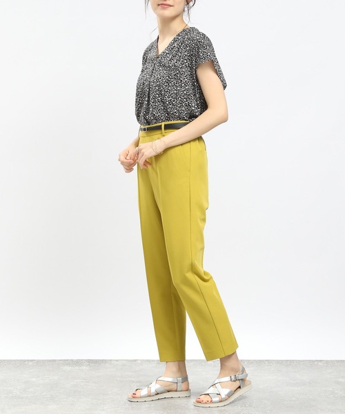 GLOBAL WORK Smile Seed Store（グローバルワーク スマイルシードストア）の「TRストレッチスリムテーパードパンツ/175891（その他パンツ・レディース・ブルー系その他/ブラック/杢グレー/ネイビー/イエロー系その他/ライトグレー・SMALL/MEDIUM/LARGE/X-LARGE）」の12枚目の写真