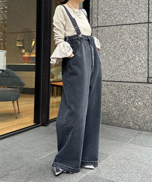 DouDou（ドゥドゥ）の「バルーンカフリブトップス（Tシャツ/カットソー・レディース・オフホワイト/チャコールグレー/ブラック/ベージュ/ホワイト・FREE/2）」の9枚目の写真