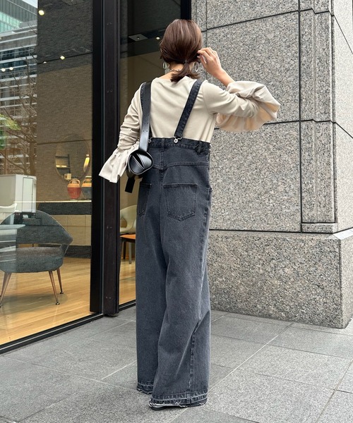 DouDou（ドゥドゥ）の「バルーンカフリブトップス（Tシャツ/カットソー・レディース・オフホワイト/チャコールグレー/ブラック/ベージュ/ホワイト・FREE/2）」の10枚目の写真