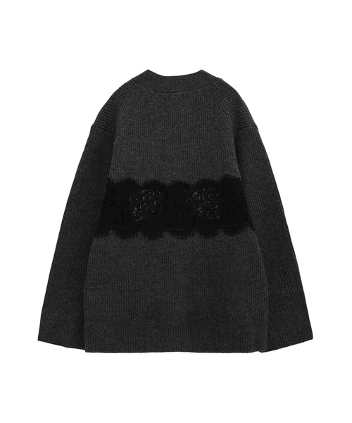 1er Arrondissement【美品】2023AWレース畦カーディガン 1er Arrondissement（プルミエアロンディスモン）の「レース畦