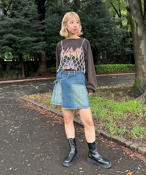 CIAOPANIC（チャオパニック）の「ショートパールビスチェ（キャミソール・レディース・ホワイト/ブラック/シルバー・FREE）」の4枚目の写真