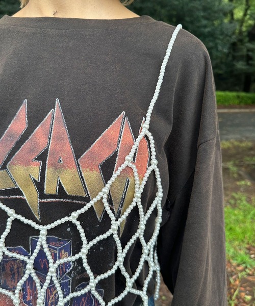 CIAOPANIC（チャオパニック）の「ショートパールビスチェ（キャミソール・レディース・ホワイト/ブラック/シルバー・FREE）」の18枚目の写真