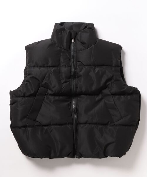 Voyage titty&Co.PETIT（ボヤージュティティアンドコープチ）の「【 Voyage titty&Co.】ノースリーブダウンジャケット（ダウンジャケット/コート・レディース・ホワイト/ブラック・FREE）」の2枚目の写真