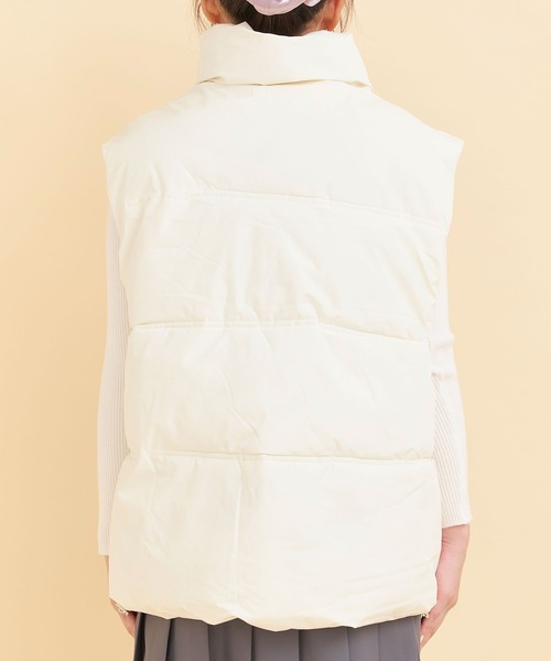 Voyage titty&Co.PETIT（ボヤージュティティアンドコープチ）の「【 Voyage titty&Co.】ノースリーブダウンジャケット（ダウンジャケット/コート・レディース・ホワイト/ブラック・FREE）」の14枚目の写真