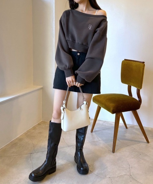 NEEDLES スウェット プルオーバー フーディ オリーブ 黒 Needles(ニードルス) Track Hoody C PE Velourプルオーバー