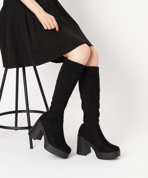 cs T&P(シーエスティーアンドピー)の「厚底ロングブーツ(ブーツ・レディース・ブラック系2/ブラック・S/M/L/LL)」の18枚目の写真