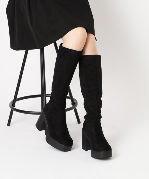cs T&P(シーエスティーアンドピー)の「厚底ロングブーツ(ブーツ・レディース・ブラック系2/ブラック・S/M/L/LL)」の19枚目の写真