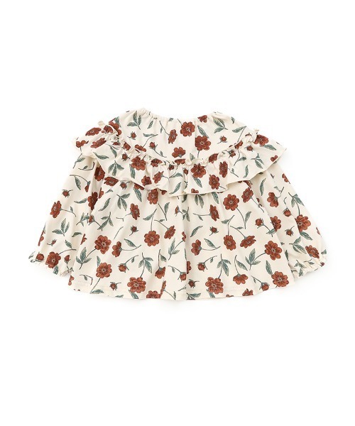 n.o.u.s（ノウズ）の「n.o.u.s フリルＴシャツ（Tシャツ/カットソー・キッズ・オレンジ/グレー/クリーム・80ｃｍ/130cm/90cm/100cm/140cm/120cm/110cm）」の7枚目の写真