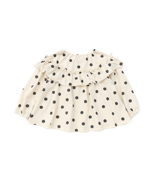 n.o.u.s（ノウズ）の「n.o.u.s フリルＴシャツ（Tシャツ/カットソー・キッズ・オレンジ/グレー/クリーム・80ｃｍ/130cm/90cm/100cm/140cm/120cm/110cm）」の6枚目の写真