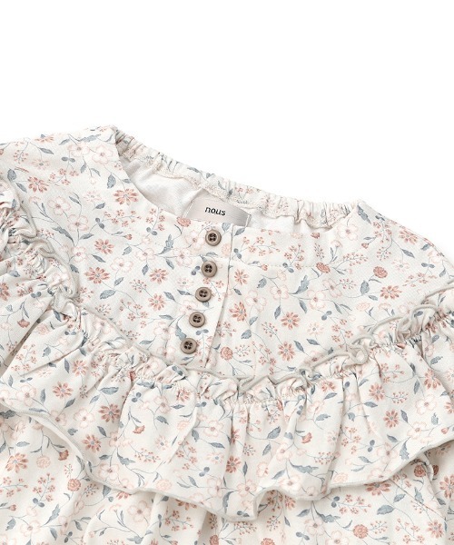 n.o.u.s（ノウズ）の「n.o.u.s フリルＴシャツ（Tシャツ/カットソー・キッズ・オレンジ/グレー/クリーム・80ｃｍ/130cm/90cm/100cm/140cm/120cm/110cm）」の16枚目の写真