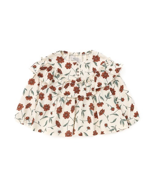 n.o.u.s（ノウズ）の「n.o.u.s フリルＴシャツ（Tシャツ/カットソー・キッズ・オレンジ/グレー/クリーム・80ｃｍ/130cm/90cm/100cm/140cm/120cm/110cm）」の20枚目の写真