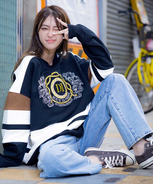 セール】[ROUXDI PERFE ルゥディパフィー]フロント刺繍復刻デザイン