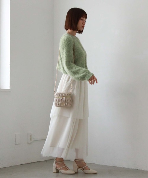 archives(アルシーヴ)の「ウェーブキルトバニティショルダー(ショルダーバッグ・レディース・ブラック/ピンクベージュ/アイボリー・FREE)」の20枚目の写真