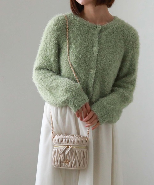 archives(アルシーヴ)の「ウェーブキルトバニティショルダー(ショルダーバッグ・レディース・ブラック/ピンクベージュ/アイボリー・FREE)」の14枚目の写真