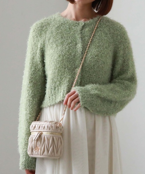 archives(アルシーヴ)の「ウェーブキルトバニティショルダー(ショルダーバッグ・レディース・ブラック/ピンクベージュ/アイボリー・FREE)」の15枚目の写真