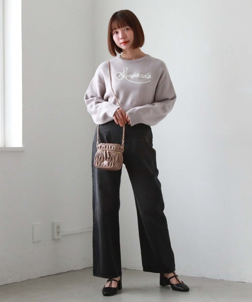 archives(アルシーヴ)の「ウェーブキルトバニティショルダー(ショルダーバッグ・レディース・ブラック/ピンクベージュ/アイボリー・FREE)」の5枚目の写真