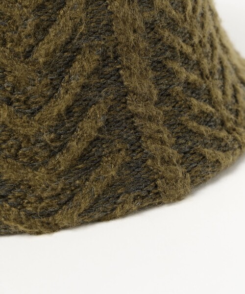 BEAMS HEART（ビームスハート）の「BEAMS HEART / ケーブル ラウンド ハット（ハット・レディース・ホワイト系その他5/オリーブ・ONE SIZE）」の13枚目の写真