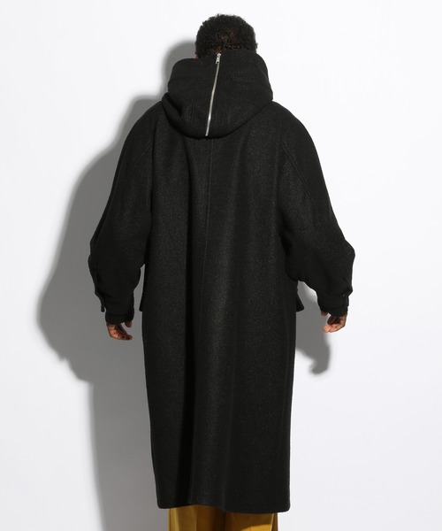 HARE（ハレ）の「パイルボアフードコート(HARE)（ダッフルコート・メンズ・ブラック/ブルー・FREE）」の7枚目の写真