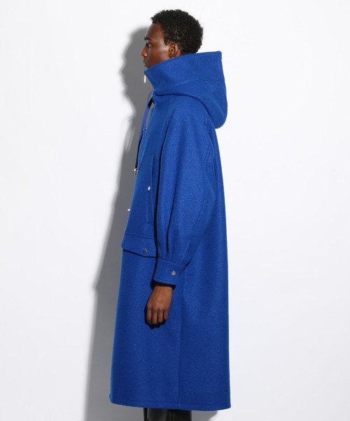 HARE（ハレ）の「パイルボアフードコート(HARE)（ダッフルコート・メンズ・ブラック/ブルー・FREE）」の11枚目の写真