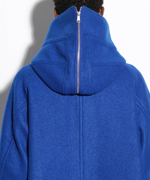 HARE（ハレ）の「パイルボアフードコート(HARE)（ダッフルコート・メンズ・ブラック/ブルー・FREE）」の13枚目の写真