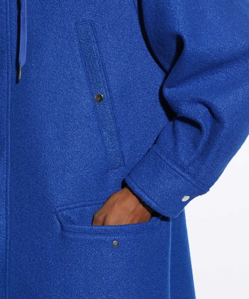 HARE（ハレ）の「パイルボアフードコート(HARE)（ダッフルコート・メンズ・ブラック/ブルー・FREE）」の16枚目の写真