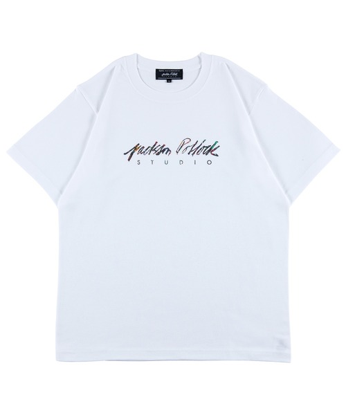 Sync.(スィンク)の「Sync.【Jackson Pollock Studio】LOGO TEE "Jackson Pollock Studio 03"(Tシャツ/カットソー・メンズ・ブラック/ホワイト・X-LARGE/MEDIUM/XX-LARGE/LARGE)」の1枚目の写真