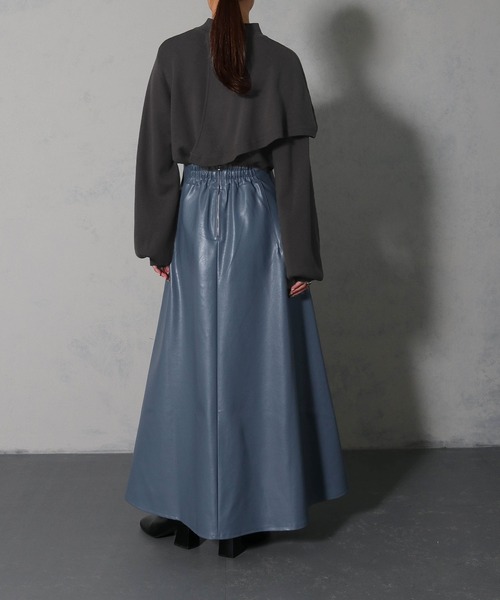 &g'aime(アンジェム)の「【&g’aime】ハーフケーププルオーバーニットトップス(ニット/セーター・レディース・ブラック/チャコールグレー/グレイッシュベージュ・FREE)」の17枚目の写真