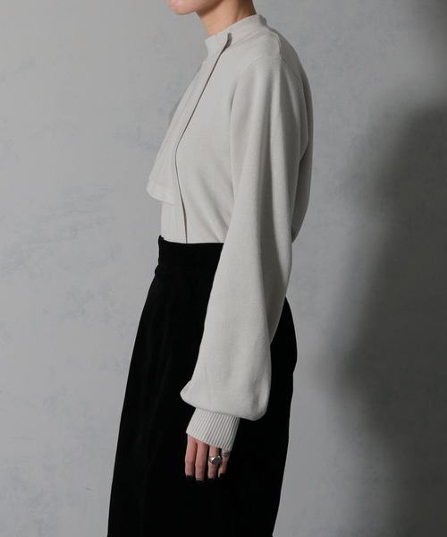 &g'aime(アンジェム)の「【&g’aime】ハーフケーププルオーバーニットトップス(ニット/セーター・レディース・ブラック/チャコールグレー/グレイッシュベージュ・FREE)」の20枚目の写真