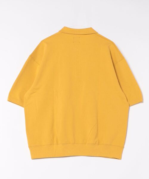 KRIFF MAYER(クリフメイヤー)の「ミニ裏毛五分袖ハーフZIP(Tシャツ/カットソー・メンズ・マスタード/チャコール/オフホワイト/ネイビー・X-LARGE/LARGE/MEDIUM)」の17枚目の写真