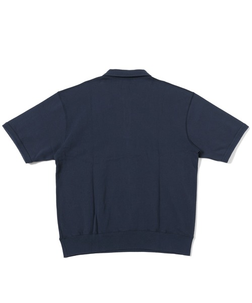 KRIFF MAYER(クリフメイヤー)の「ミニ裏毛五分袖ハーフZIP(Tシャツ/カットソー・メンズ・マスタード/チャコール/オフホワイト/ネイビー・X-LARGE/LARGE/MEDIUM)」の10枚目の写真