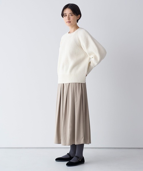 LA MARINE FRANCAISE（マリン フランセーズ）の「片畦クルーネックプルオーバー（ニット/セーター・レディース・レッド/グレー/オフホワイト・FREE）」の6枚目の写真