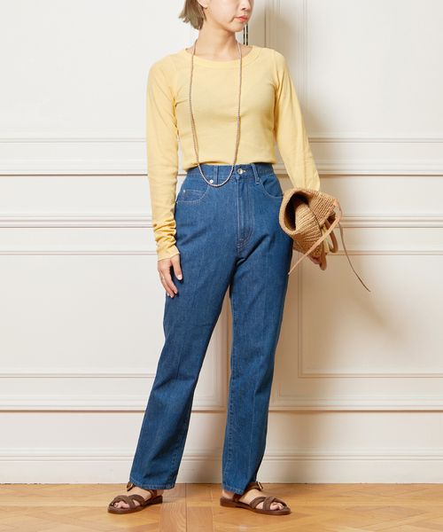 IENA LA BOUCLE 強撚ガーゼリブクルーネックプルオーバー IENA LA BOUCLE（イエナラブークル）の「IENA LA BOUCLE 強撚