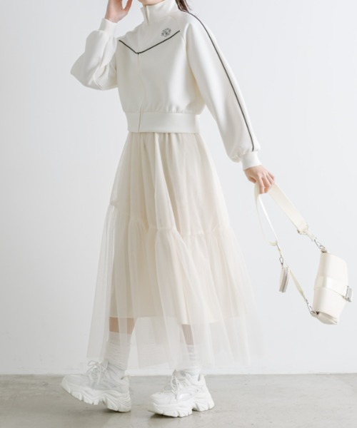 OLIVE des OLIVE(オリーブデオリーブ)の「【S・Mサイズ展開】ゆれかわチュールスカート 1041010040(スカート・レディース・アイボリー/チャコールグレー/ブラック・SMALL/MEDIUM)」の19枚目の写真