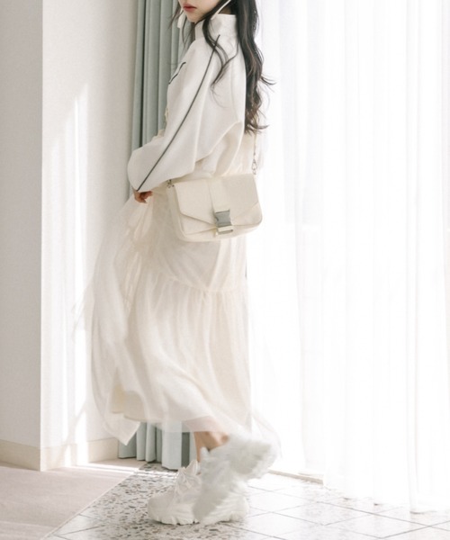 OLIVE des OLIVE(オリーブデオリーブ)の「【S・Mサイズ展開】ゆれかわチュールスカート 1041010040(スカート・レディース・アイボリー/チャコールグレー/ブラック・SMALL/MEDIUM)」の13枚目の写真