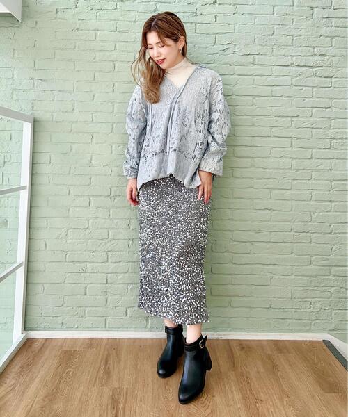ESPERANZA(エスペランサ)の「スタックヒールアンクルベルトショートブーツ 24SS(ブーツ・レディース・ブラウン系/ブラック・M/L/LL/S)」の16枚目の写真
