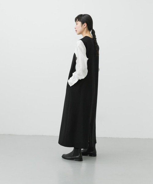 かぐれ（カグレ）の「クルーネックウールボックスワンピース