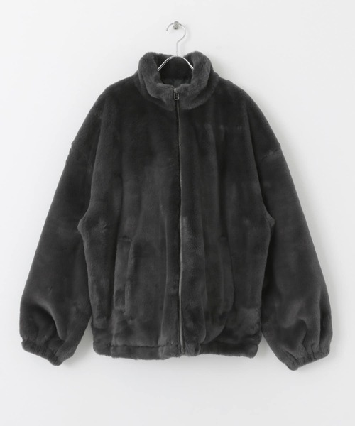 SENSE OF PLACE by URBAN RESEARCH（センスオブプレイスバイアーバンリサーチ）の「フェイクファーZIPブルゾン（ブルゾン・メンズ・チャコールグレー/ライトベージュ・MEDIUM/LARGE）」の12枚目の写真