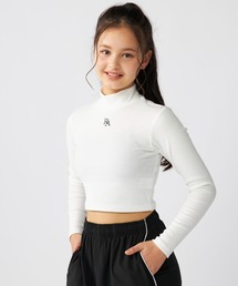 repipi armario | 【repipi armario / レピピアルマリオ】キッズ短丈ロンT　ショート丈Tシャツ　ダンス　トレーニング(Tシャツ/カットソー)