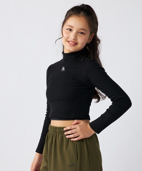 repipi armario / レピピアルマリオ】キッズ短丈ロンT ショート丈T  