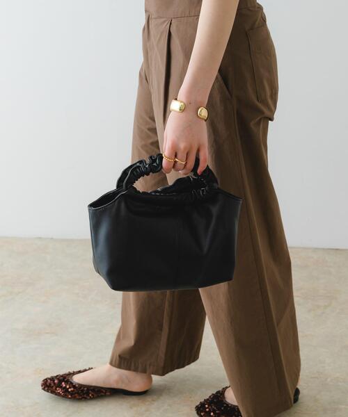 RODE SKO（ロデスコ）の「ギャザーハンドルバッグ（ショルダーバッグ・レディース・ブラック/ピンク系その他/シルバー/ミント・ONE）」の8枚目の写真