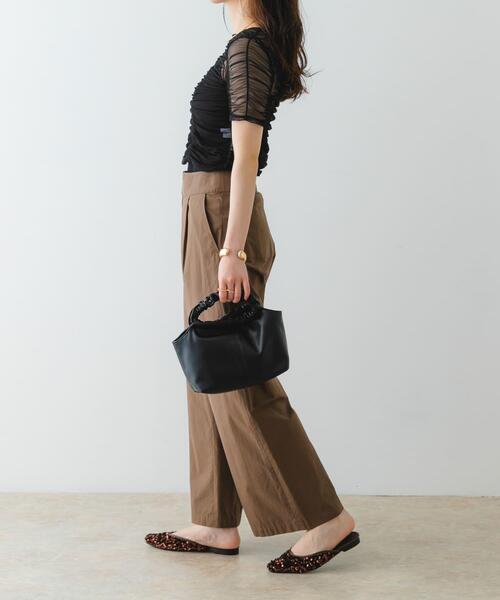 RODE SKO（ロデスコ）の「ギャザーハンドルバッグ（ショルダーバッグ・レディース・ブラック/ピンク系その他/シルバー/ミント・ONE）」の9枚目の写真