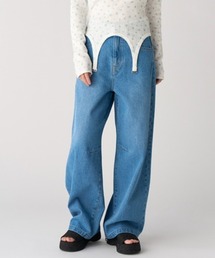 LILY BROWN | ダーツワイドデニムパンツ(デニムパンツ)