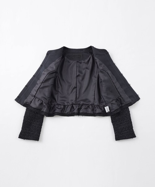 TO BE CHIC Ｖ　ツィードロングジャケット最終価格 TO BE CHIC V ツィードロングジャケット最終価格