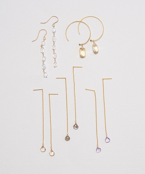 【美品】ノワールドプーぺ ローズクォーツ ピアス 天然石 ✨️完売 アガット好き 美品】ノワールドプーぺ ローズクォーツ ピアス 天然石 ✨️完売