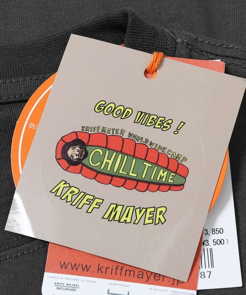 KRIFF MAYER（クリフメイヤー）の「ウェットプロテクト半袖T(車)（Tシャツ/カットソー・メンズ・オフホワイト/オレンジ/ベージュ/チャコール/ライトグリーン・LARGE/MEDIUM/X-LARGE）」の16枚目の写真